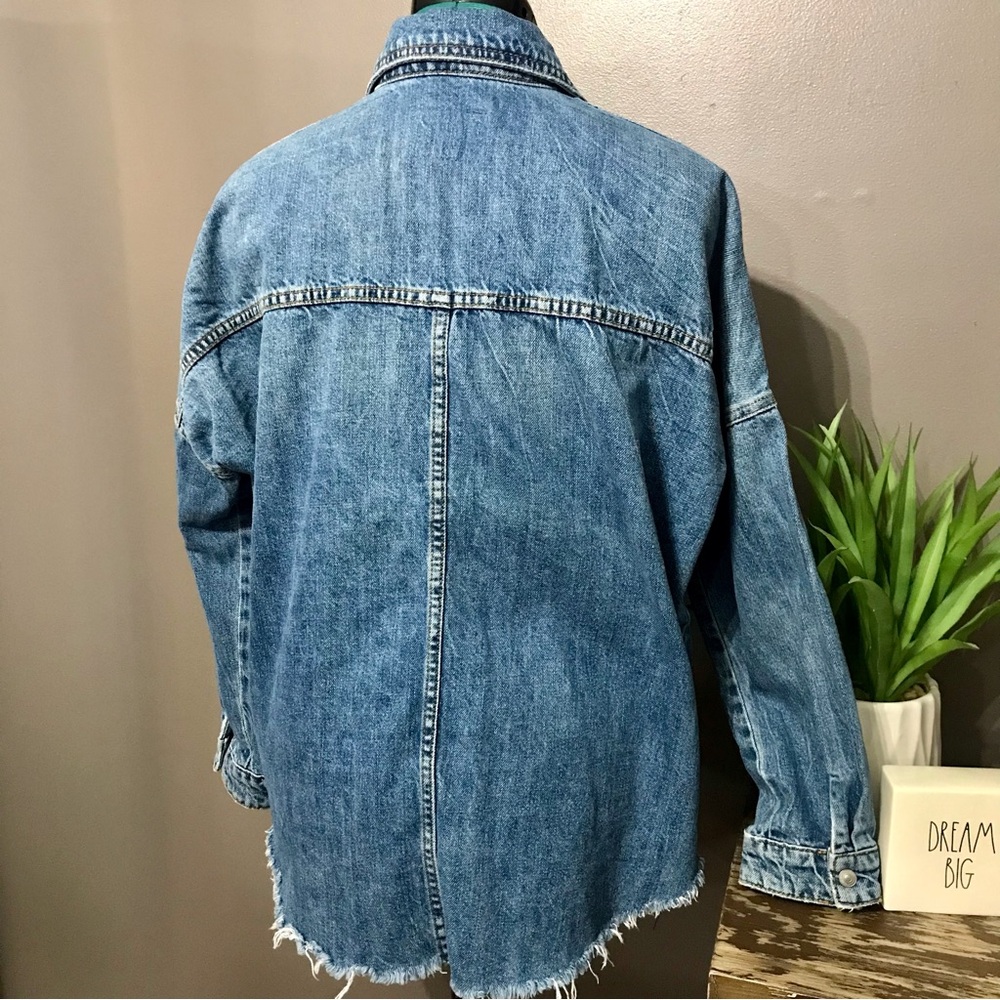 Zara The Denim Overshirt jacket - Picture 8 of 16